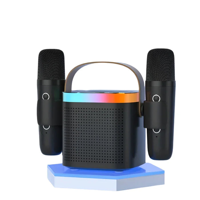 Système de karaoké Bluetooth portable avec microphones