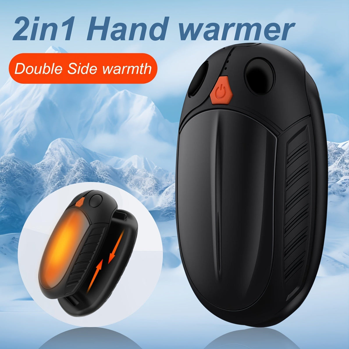 Smarta uppladdningsbara handvärmare, 2-pack