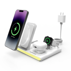 Chargeur sans fil pliable 4 en 1 Jabees PowerGlow avec lumière LED