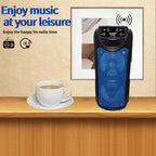 Portable outdoor wireless speaker with LED lights