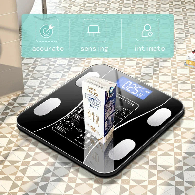 Balance impédancemètre connectée Bluetooth, noire