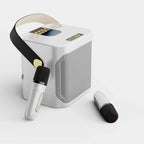 High-power Bluetooth karaoke speaker with two microphones
