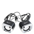 Enceintes pour ordinateur avec caisson de basses, noires