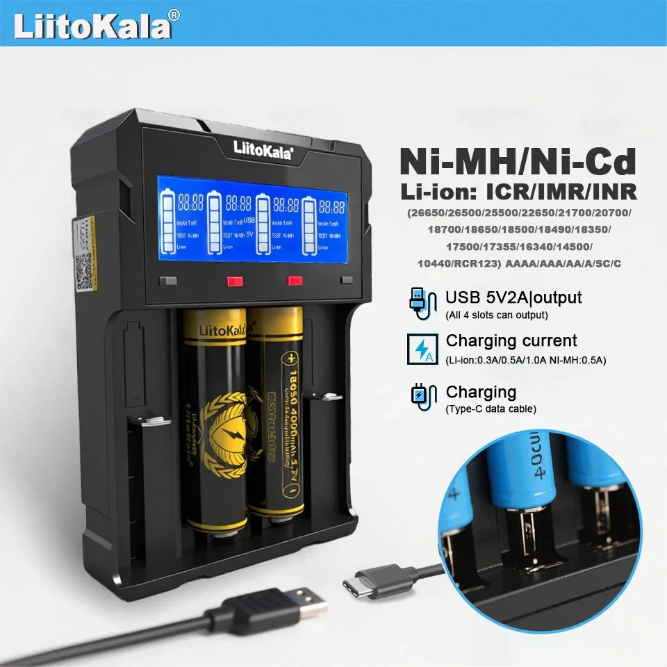 LiitoKala Lii-K4 Smart Charger-2