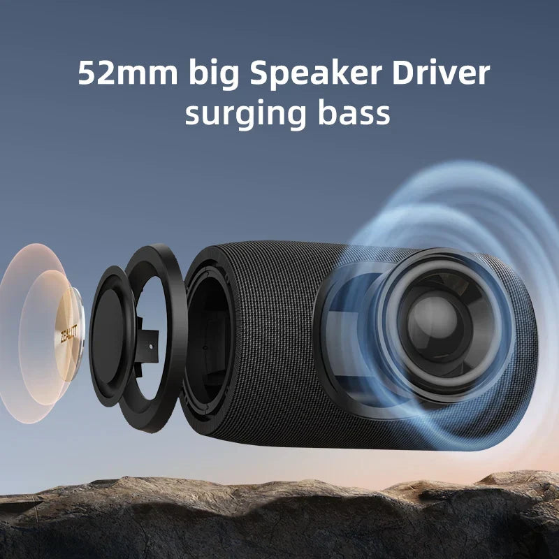 Black mini portable Bluetooth speaker