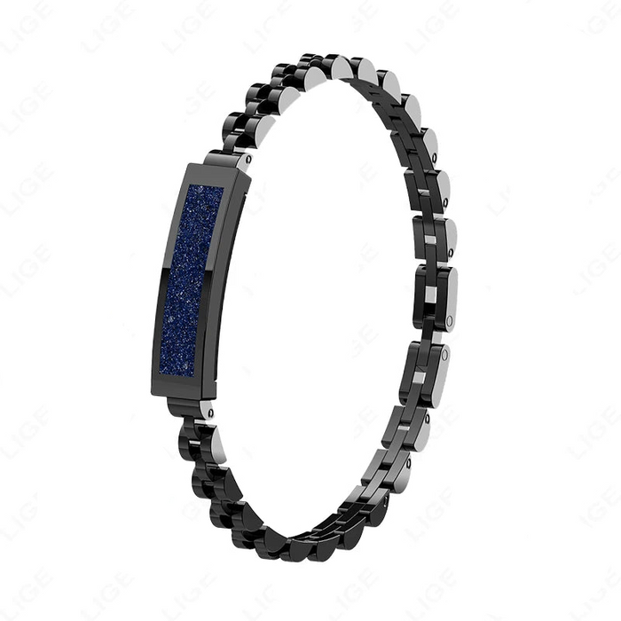 Smart hälsoarmband med stegräknare, svart