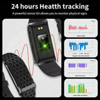 Bracelet d'activité connecté sans écran, noir