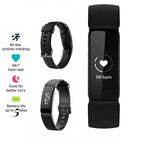 Bracelet connecté de santé et d'activité physique, noir