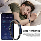 Black smart health band with pedometer