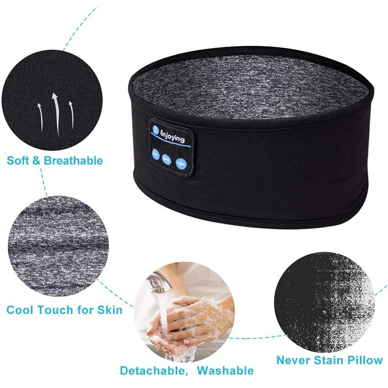 Trådlöst Bluetooth-hårband för att lyssna på musik när du sover