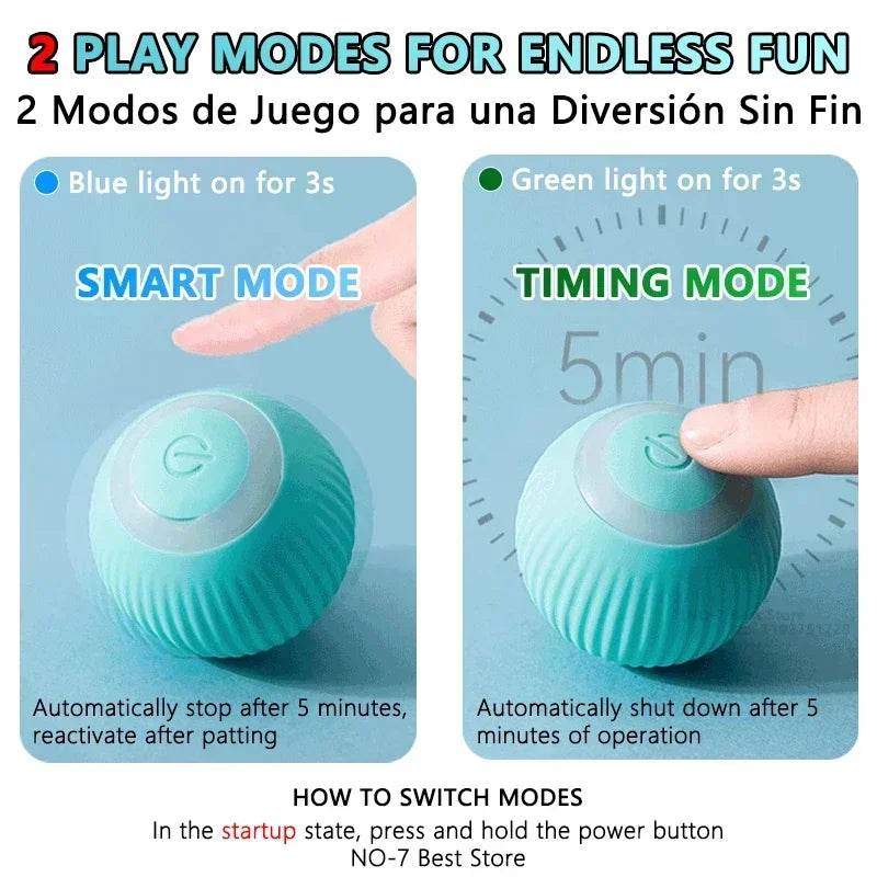 Balle roulante intelligente et interactive pour chiens et chats