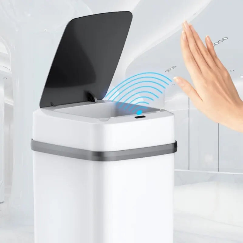 Poubelle de cuisine intelligente à ouverture tactile, 13 litres