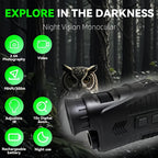 Infrared monocular with 10× digital zoom and LED light