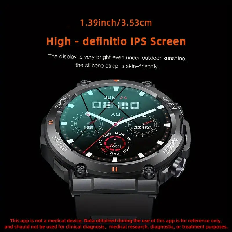 Round Smart Watch with 3.53cm Screen-1