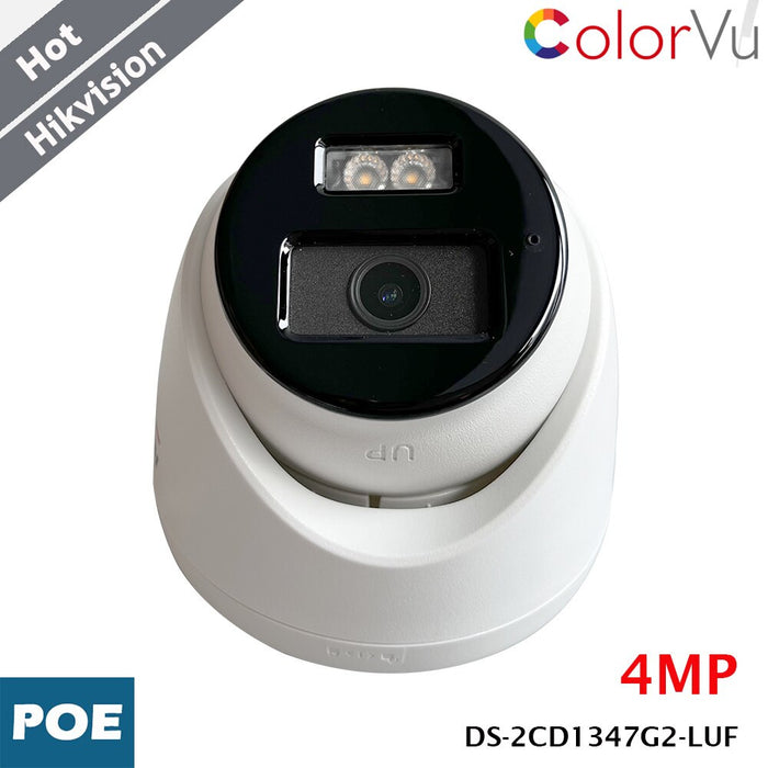 Cámara Hikvision ColorVu DS-2CD1347G2-LUF de 4 MP, detección MD 2.0, PoE, H.265+