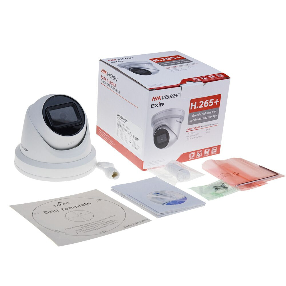 Hikvision 8 MP IP-videoövervakningskit med kamera DS-2CD2385G1-I