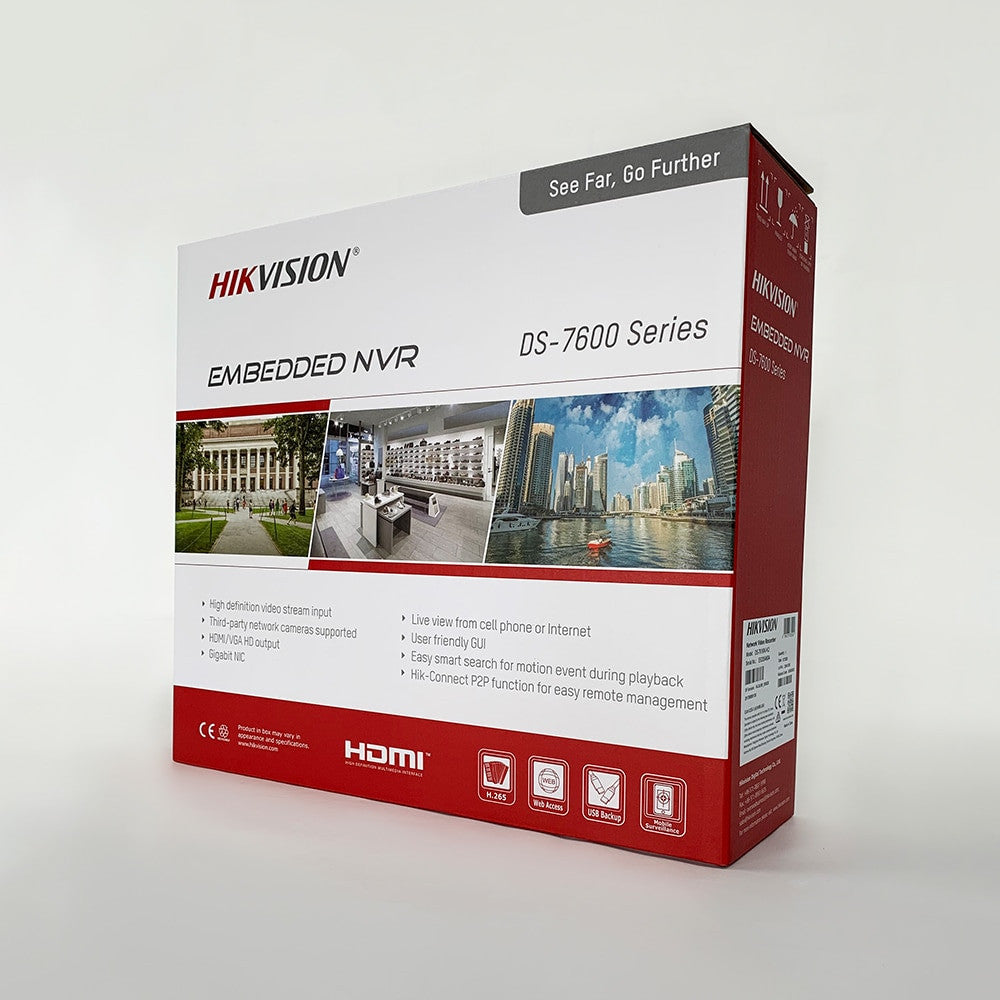 Hikvision 8 MP IP-videoövervakningskit med kamera DS-2CD2385G1-I