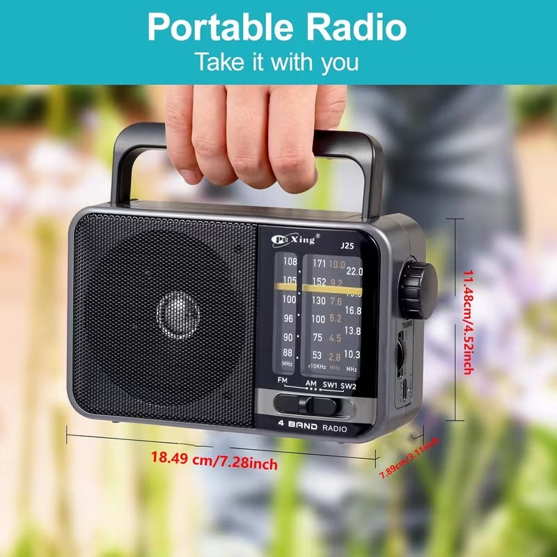 AM/FM Transistor Radio with USB Charging-4